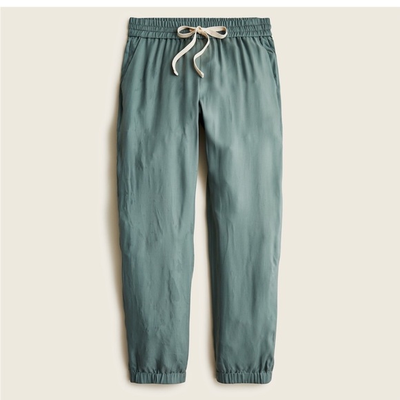 J CREW ECO CUPRO HOWARD JOGGERS Slate Green - Picture 3 of 8
